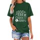thumbnail image 1 of Blusa de Manga Corta Cuello Redondo Impreso Señoras Casual Top, Blusa Ligera de Poliéster para el Trabajo, la Fiesta Y Toda la Temporada de Uso Diario, 1 of 4