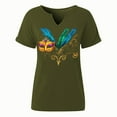 thumbnail image 6 of Neewe Women's T Shirts Summer Tops Simple Graphic Shirts Short Sleeve Vacation Casual Blouse Tee, 6 of 6