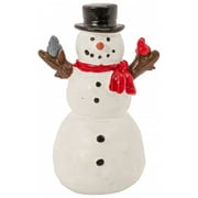 FG Square Snowman & Bird Accessories Figurines | Christmas Village House Collection for Christmas Decorations and Gift