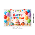 thumbnail image 6 of Decorative Design Happy Birthday Balloon Celebration Banner for Birthday Party Indoor Decoration Photo Shoot, 6 of 8