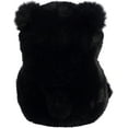 Aurora 5 in. Round Rolly Pet Cuddles Black Bear Adorable Companions On ...