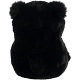Aurora 5 in. Round Rolly Pet Cuddles Black Bear Adorable Companions On ...