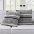 thumbnail image 3 of Nourison Life Styles Moroccan Stripes Black 18" x 18" Throw Covers (Set of 2), 3 of 5