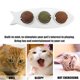thumbnail image 3 of Bola de hierba gatera 3 en 1 bola de energía natural suministros de salud giratorios para mascotas (blanco) JShteea Libre de BPA, 3 of 8