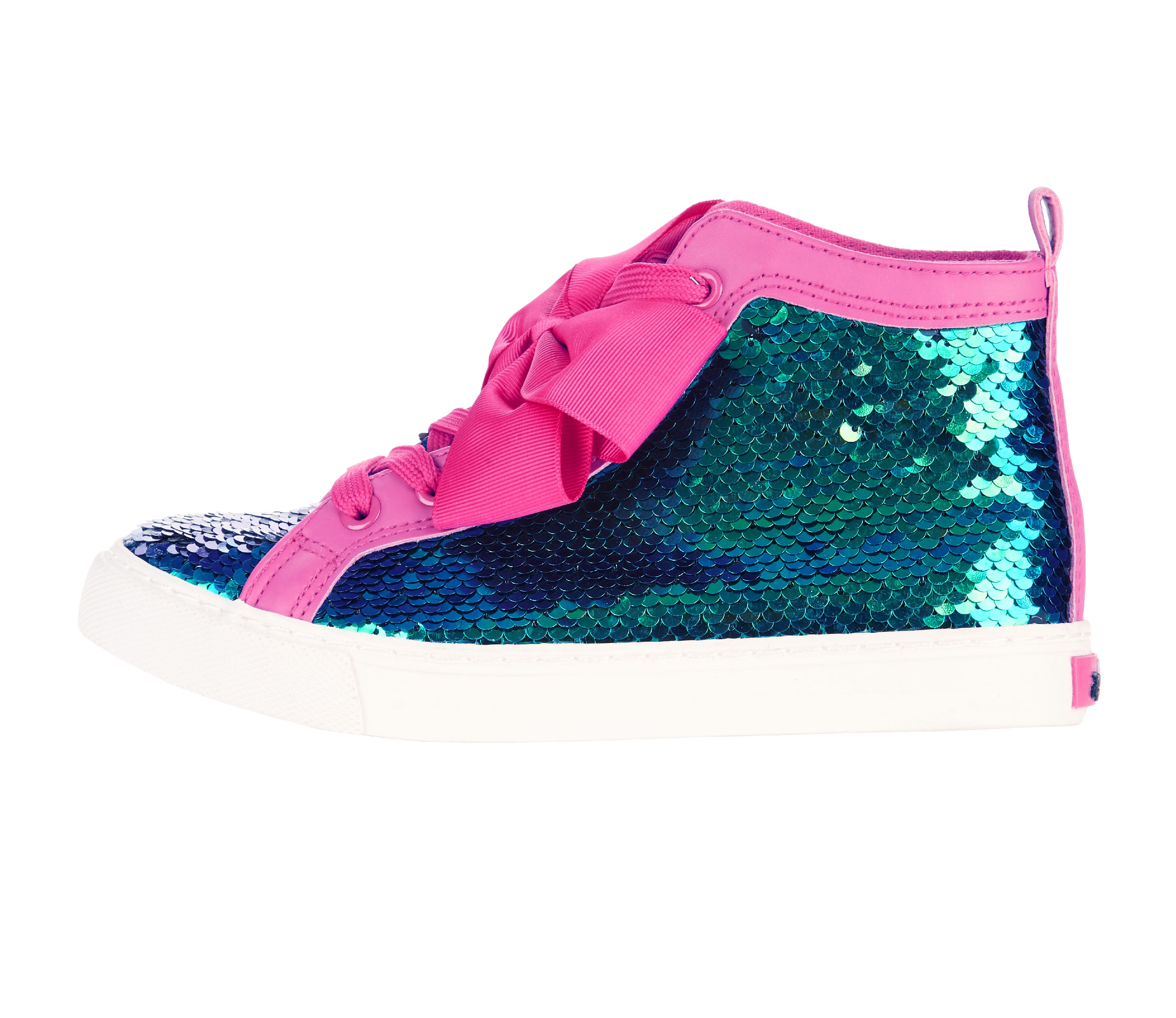 Jojo Siwa Girl's Sequin High Top Sneaker With Bow - image 2 of 8