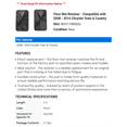 thumbnail image 2 of Floor Mat Retainer - Compatible with 2008 - 2016 Chrysler Town & Country - Dorman, 2 of 2