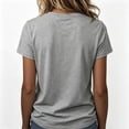 thumbnail image 4 of JULMCOMO Breast Cancer Shirts for Women Crew Neck Breast Cancer Awareness Pink Ribbon Casual Tshirts Rolled Short Sleeve Loose Cute Graphic Tees Gray M, 4 of 4