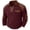 Wine, variant on qucoqpe Mens Mock Neck Sweatshirt Trendy Long Sleeve Casual Pullover with Chest Pocket