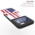 thumbnail image 2 of Iphone 7, Iphone 7s, Iphone 8, Iphone 8s Case, DuoShield Slim Wallet Case + Dual Layer Card Holder US Flag Skull, 2 of 6