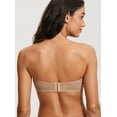 thumbnail image 5 of Women's No Padding Strapless Lace Bra Underwire Multiway See-through, 5 of 7