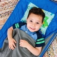 thumbnail image 5 of Wildkin Modern Nap Mat with Elastic Corner Straps for Toddler Boys and Girls, Daycare and Preschool (Dinosaur Land Blue), 5 of 9