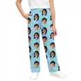 thumbnail image 2 of HXWCHs Girls Travel Pants Fashionable Comfortable Long Pants with Pockets Soft Casual Sleepwear for Everyday Wear 11-12Years Light Blue, 2 of 6