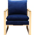 thumbnail image 2 of Moe's Garfield Arm Chair in Blue and Gold, 2 of 3