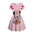 thumbnail image 1 of 2022 nuevo vestido de princesa de verano para niñas Disney Mickey Mouse lindo estampado de manga corta vestido de fiesta para niños 3-16130 heqiyong CONDUJO, 1 of 2