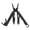 Black, variant on Swiss Tech Überall 11-in-1 Multi-Tool with AUS-8 Steel Blade, Carabiner & Sheath - Tan