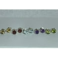 thumbnail image 2 of Semi-Precious 5mm round Sterling Silver Stud Earrings Garnet Amethyst Citrine Peridot Blue Topaz, 2 of 7