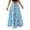 Blue, variant on uvwlwu Women's Polka Dot Maxi Skirt Elastic High Waist Tiered Ruffle Flowy A Line Lightweight Versatile Four Season Casual Vacation Everyday Bottom,M