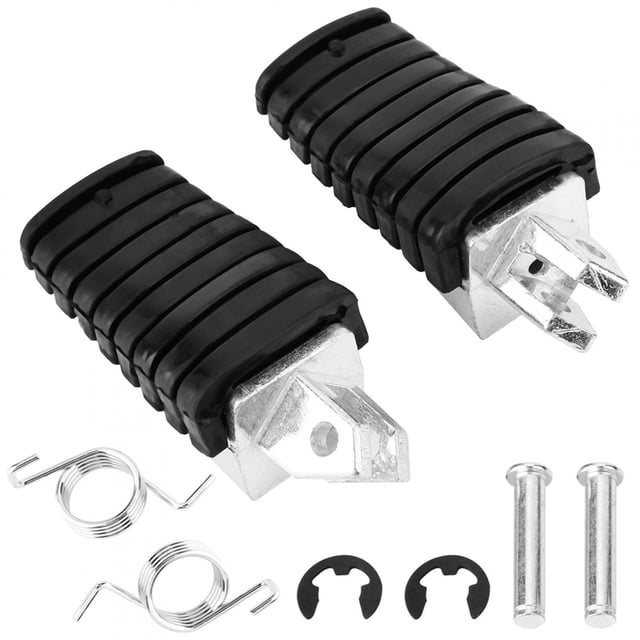 Rubber Footrest,1Pair Motorcycle Front Foot Footrest Rubber Pad Front Footpegs Plate Rubber Remarkable Clarity