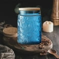 thumbnail image 2 of Glass Canister, Candy Jar with Lid, Vintage Colored Mason Jar for Kitchen Decorative Jar for Coffee Tea Candy Cookies, Cute Jar, 2 of 5