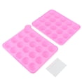 thumbnail image 2 of Round Ball 20 Cavity Lollipop Mould, Baking , Reusable For Home 20 Cavity Lollipop Pink, 2 of 8