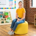 thumbnail image 5 of Jaxx Spring Modular Pouf Classroom Bean Bag Seat, Premium Vinyl - Yellow, 5 of 5