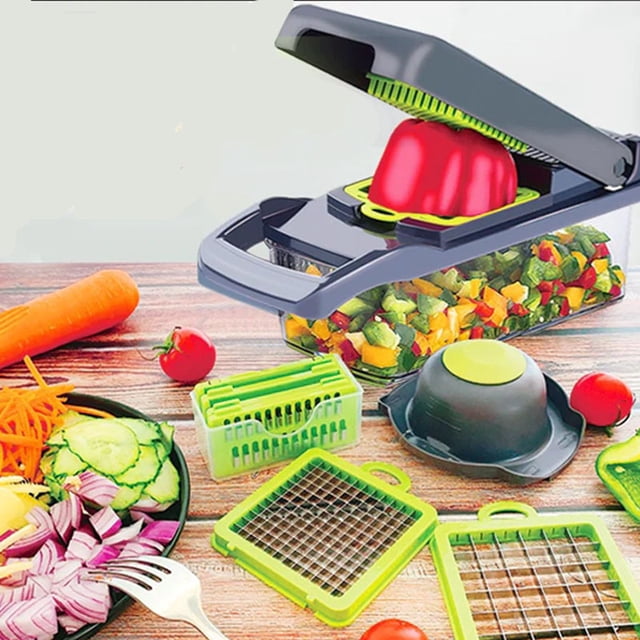 Rallador MYRVA Gris Utensilio de Cocina Cortar Rayar Fruta Verdura