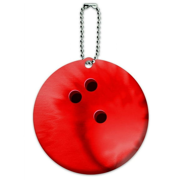 Graphics and More Bowling Ball Round ID Card Luggage Tag