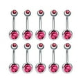 thumbnail image 1 of Stainless Steel Navel Piercing Rings Model 10910001 14G Ball Design 10 Pieces, 1 of 10