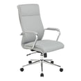 thumbnail image 1 of High Back Manager's Chair with Dillon Steel Gray Fabric and Chrome Base, 1 of 9