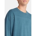 thumbnail image 4 of No Boundaries Cotton Washed Tee with Long Sleeves, Men's & Big Men's, 4 of 5