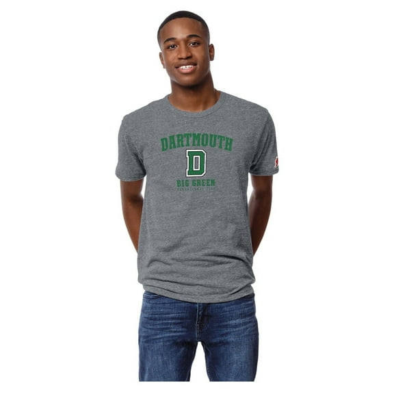 Men's League Collegiate Wear Heather Gray Dartmouth Big Green Victory Falls Tri-Blend T-Shirt