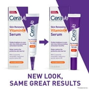 CeraVe Skin Renewing Vitamin C Serum, Brightening Antioxidant Serum for Dull Skin, 1 fl oz