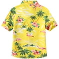 thumbnail image 2 of SSLR Youth Big Girls Flamingo Hawaiian Shirt Casual Short Sleeve Button Down Shirt, 2 of 8