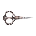thumbnail image 2 of European Style Plum Blossom Cross\-stitch Scissors Electroplated Handle Shears Antique red, 2 of 8
