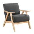 thumbnail image 1 of Lexicon Fauteuil d'Appoint Texturé Damala en Gris Foncé, 1 of 10
