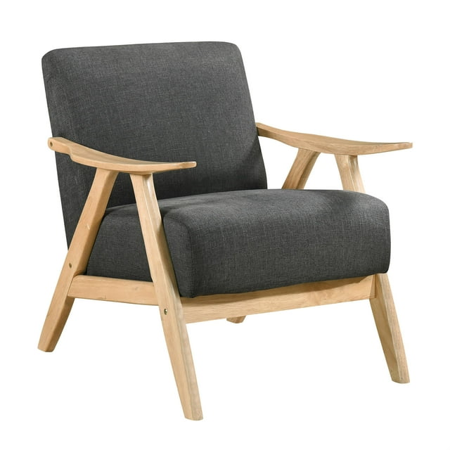 Lexicon Fauteuil d'Appoint Texturé Damala en Gris Foncé