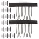 thumbnail image 3 of ColoMX 20 pinzas metálicas para el cabello: extensiones, pinzas pequeñas de acero, peines para pelucas, extensiones de cabello, accesorios para pelucas., 3 of 8