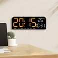 thumbnail image 3 of TIMESS Reloj Despertador Digital, Pantalla LED Grande de 9.5", Pantalla de Fecha, para el Hogar (Naranja), 3 of 7