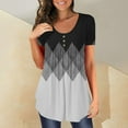 thumbnail image 4 of Endives Women's Tunic Tops Short Sleeve T-shirt Shirts Up Casual Ruched Blouses T shirt, 4 of 5