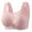Pink, variant on ZSQDM Bras for Women Women's New Plus Size No Underwire Top Bra Thin Breathable Big Breasts To Show Small Beauty Back Four Bra