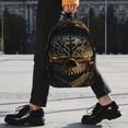 thumbnail image 2 of Easygdp Metal Evil Skull Mochila Ligera de 15 Pulgadas para Estudiantes, Mochila Cómoda para la Escuela y Viajes, Correas Ajustables, 2 of 6