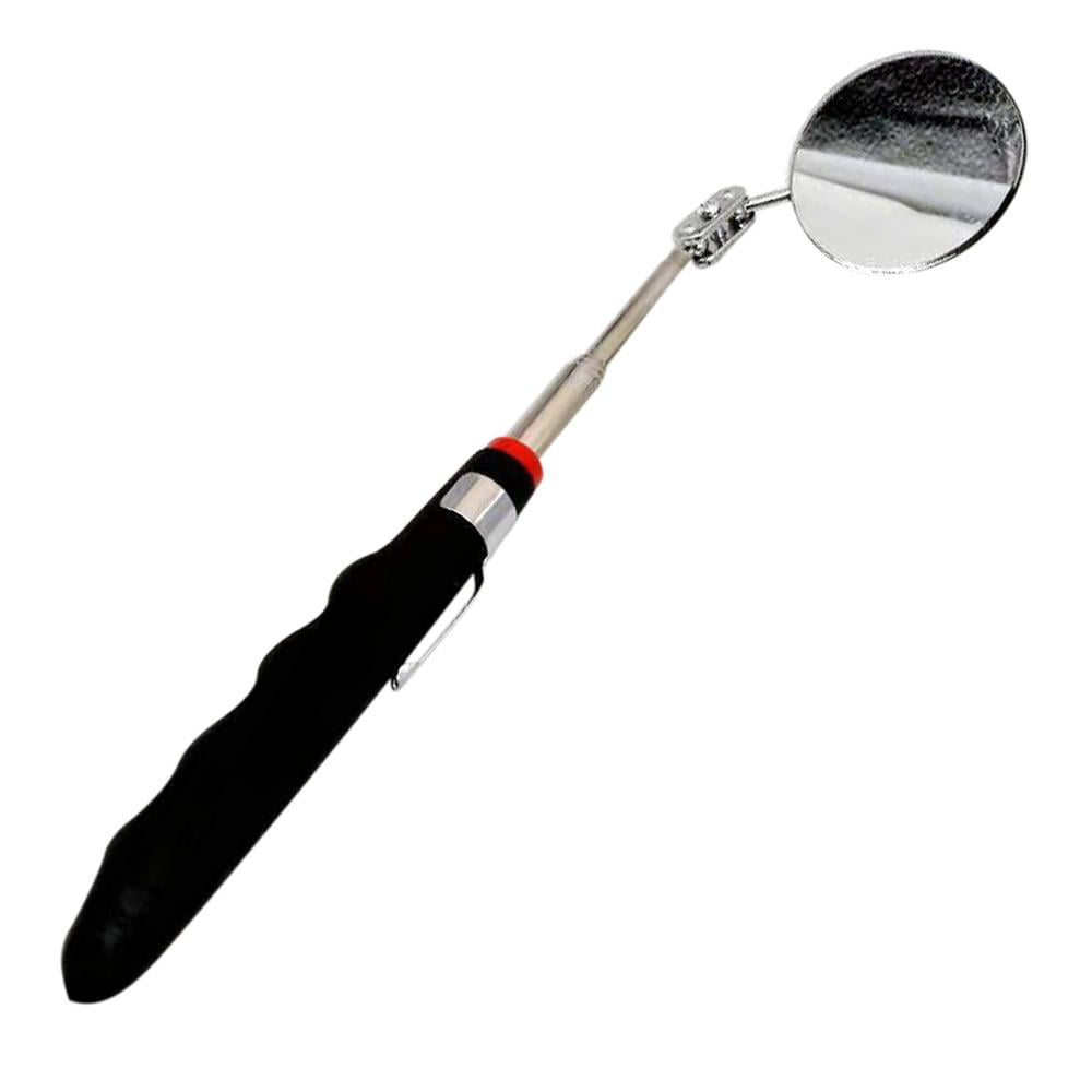 Telescoping Inspection Mirror Tool 2 LED Lights With Carrying Case Included 360° 
