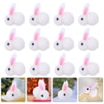 thumbnail image 3 of HOMOBABE Tiny Bunnies Plush Rabbit Doll White 12Pcs 2.2x2.2x1.2in, 3 of 6
