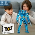 thumbnail image 5 of QOQ Sci-Fi Mecha Robot Building Block Set - A mechanical battle armor with weapons, Gift for Mech Fans, Collectible Display(637 Pcs), 5 of 7