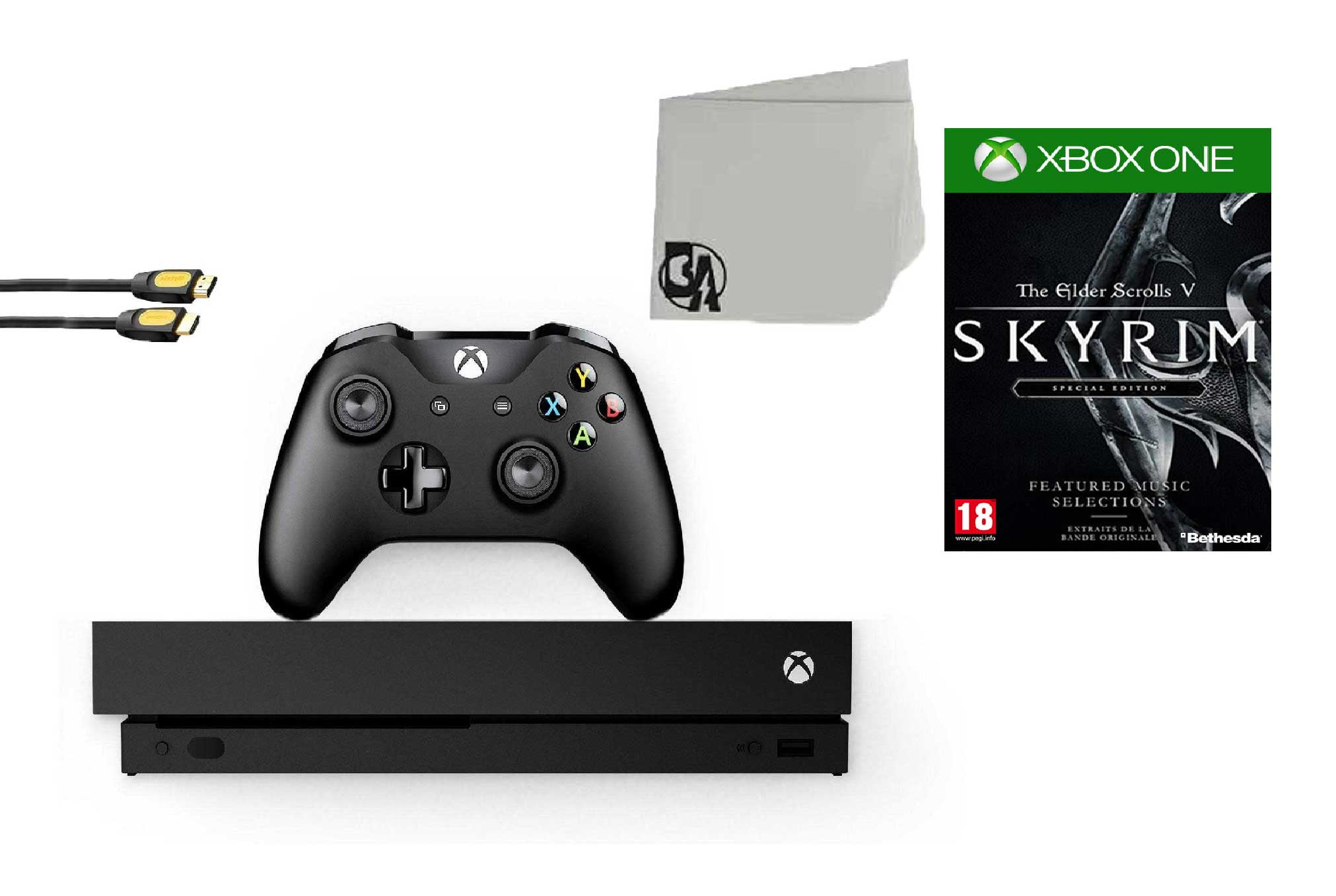 Microsoft Xbox One X 1TB Gaming Console Black with The Elder Scrolls V