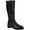 Black, variant on Journee Womens Meg Stacked Heel Riding Boots