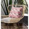 thumbnail image 4 of Lily Garden Stripes Indoor/Outdoor Pillow in Red White 26x26, 4 of 7