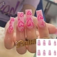 thumbnail image 3 of 24pcs Coffin False Nails Full Cover French Ballerina Fake Nails Press On Nails, 3 of 3