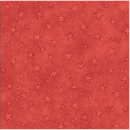 Henry Glass Starry Basics Stars Rose Berry Cotton Fabric By The Yard
