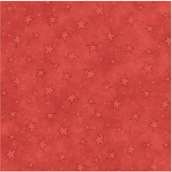 Henry Glass Starry Basics Stars Rose Berry Cotton Fabric By The Yard